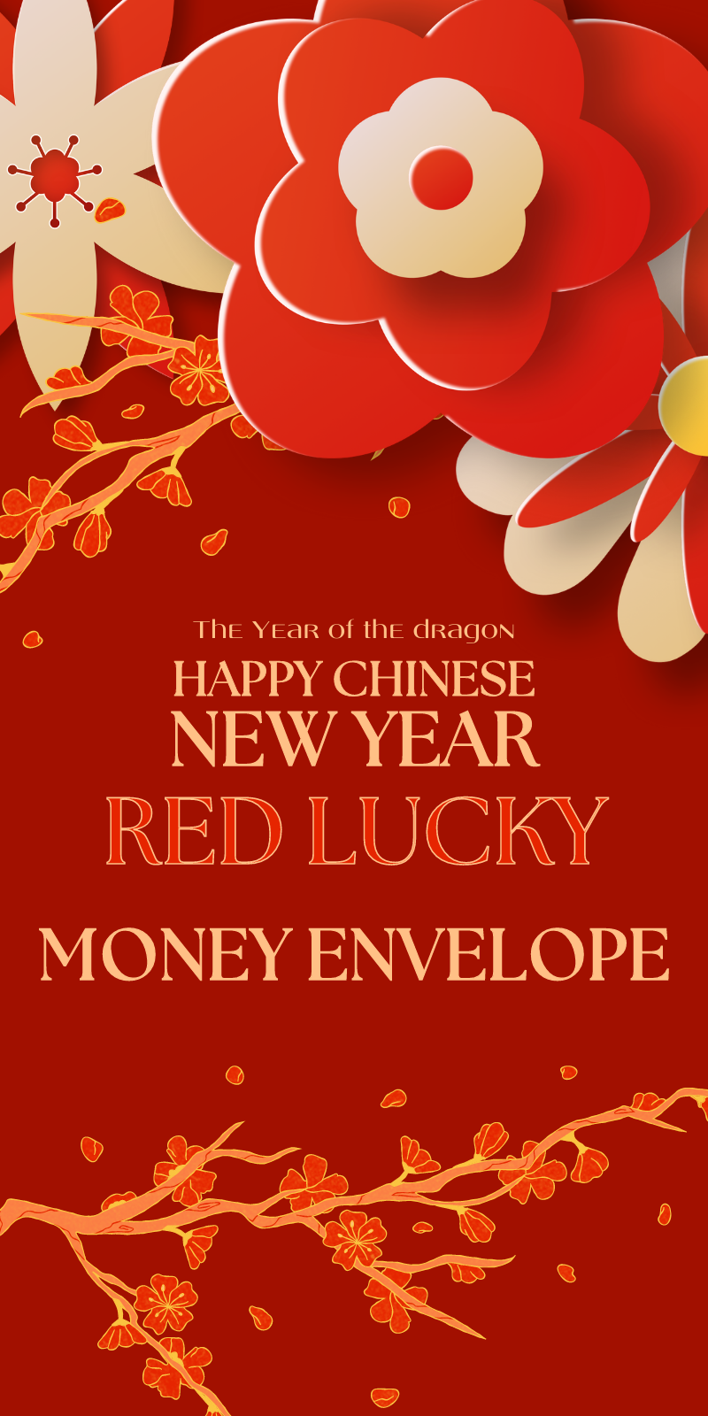 Custom Chinese New Year Paper Red Envelopes Lucky Money Envelope Hot Stamp Red Packet