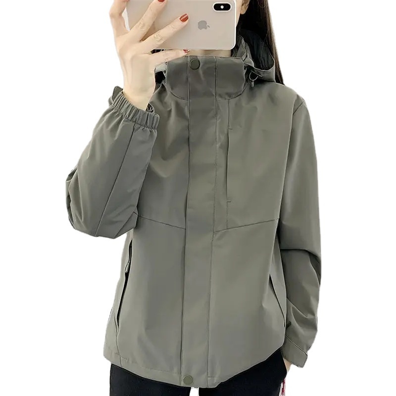 Spring and Autumn New Winter Outdoor Color Matching Charge Coat Trend Windproof Waterproof Thickened Mountaineering Coat