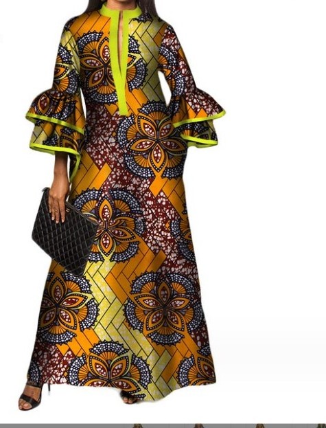 African long dress fashion dress cotton sports sleeve dress African clothing