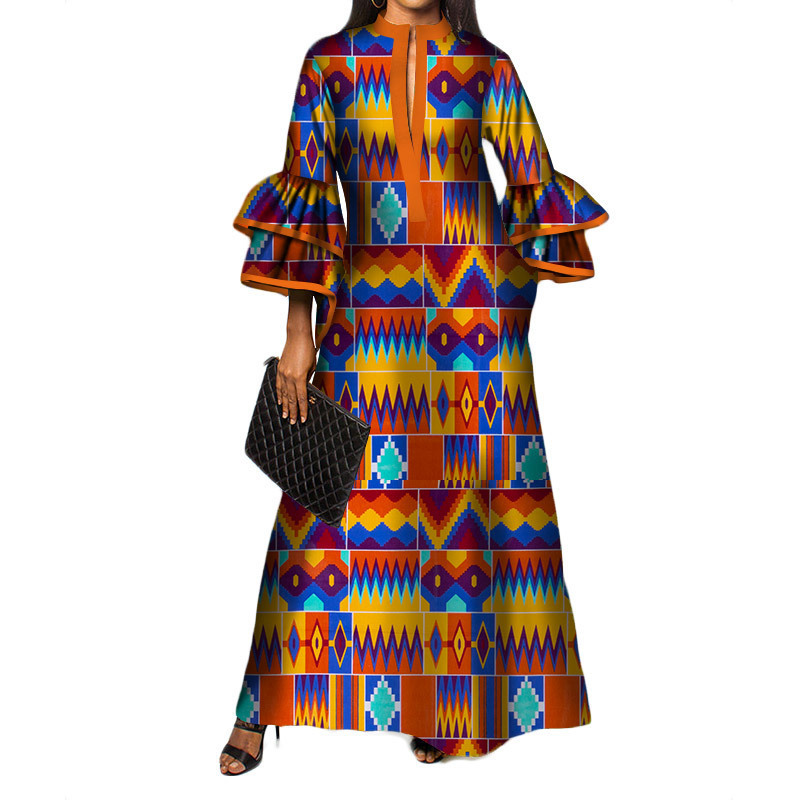 African long dress fashion dress cotton sports sleeve dress African clothing