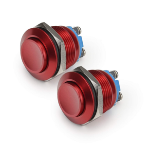 Hot sale Red Momentary LED Switch 10mm 16mm 19mm 22mm 12V Car SPDT ON/Off Explosion Proof Metal Push Button Switches