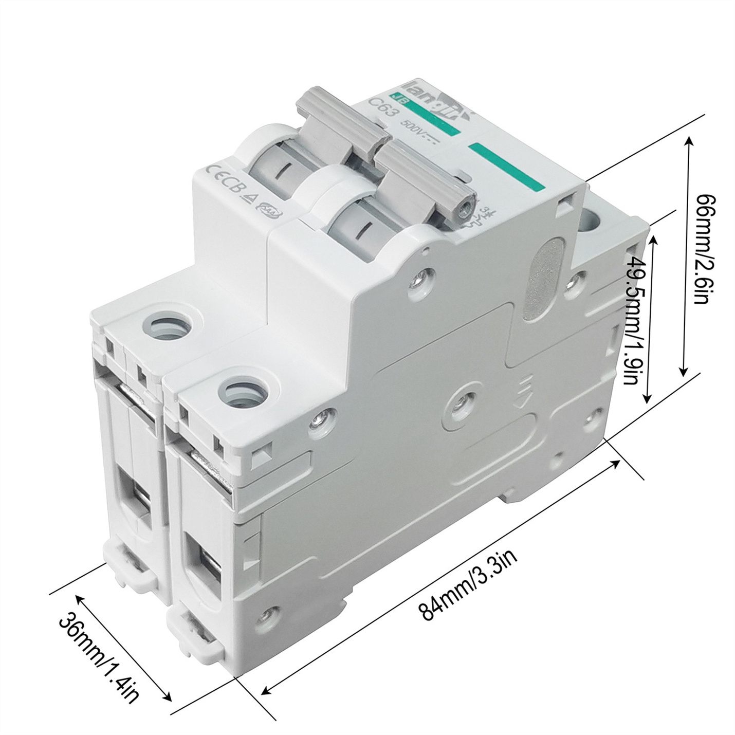 Manufacturer Remote Control DC/AC Mcb Smart Air Miniature Circuit Breaker China Household Voltage Short Circuit 35mm DIN Rail