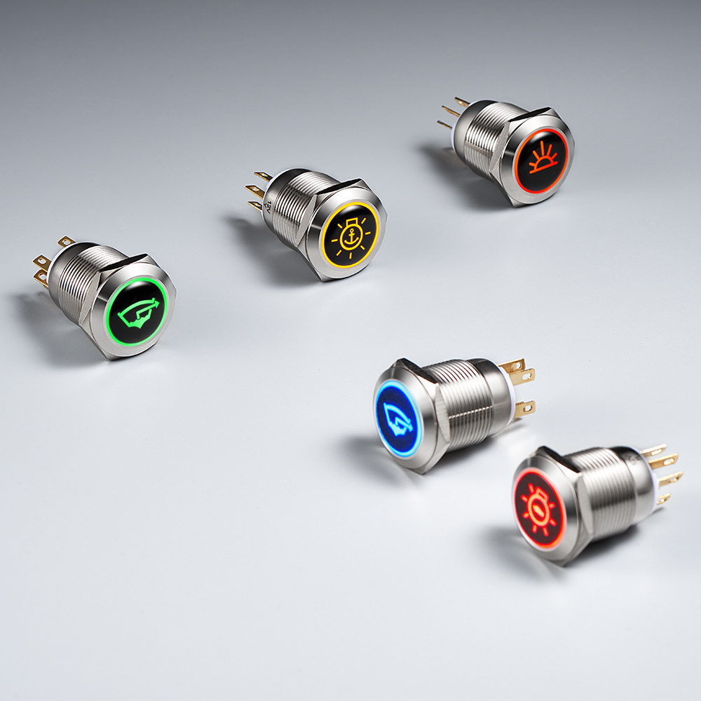 Wenzhou 12mm Momentary Push Button Switch 1/2