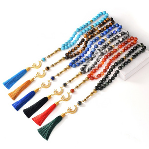 Arabic stone beaded jewelry turkish Tasbeeh misbaha sibha islamic muslim bead rosary 33 prayer beads Tasbih Tesbih making tassel