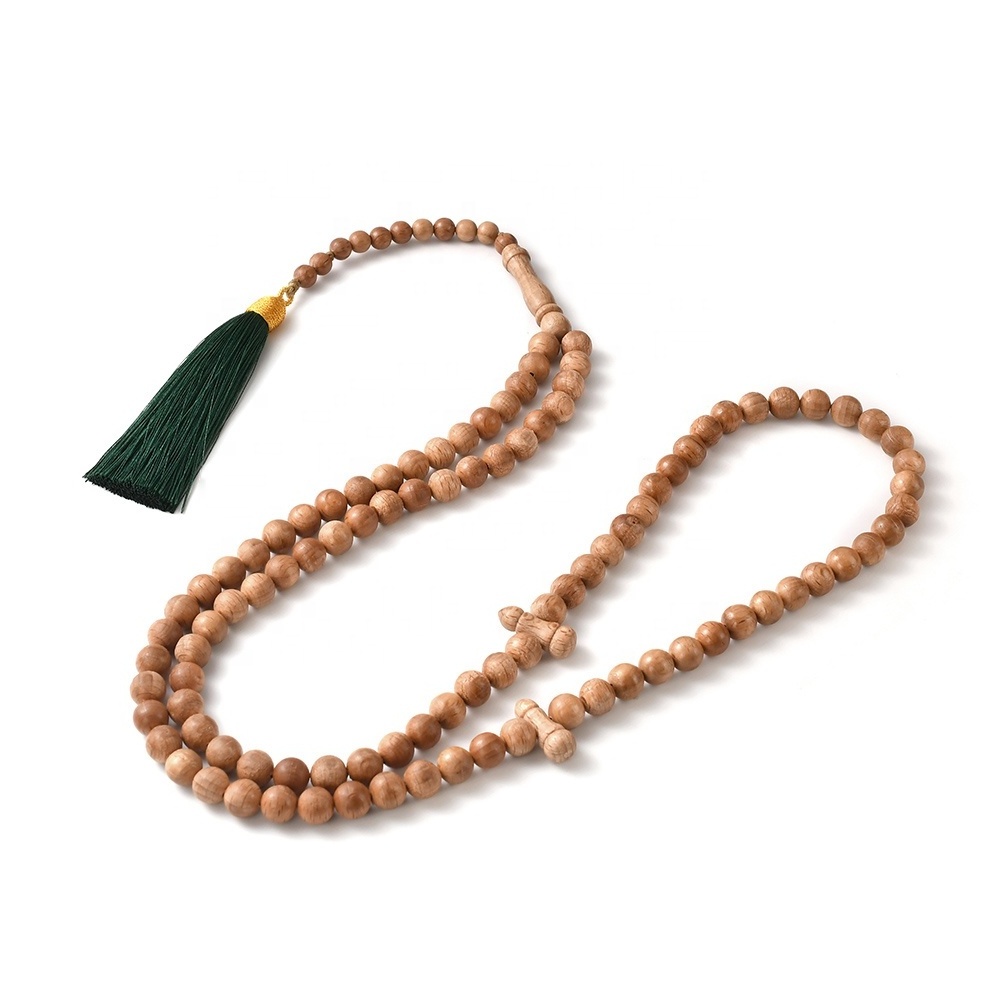 YS369 Real Wooden  Muslim Tasbeh Beads  Islamic misbaha Prayer Beads arabic products Wood Tasbih Tasbeeh 99 Wood Rosary Beads