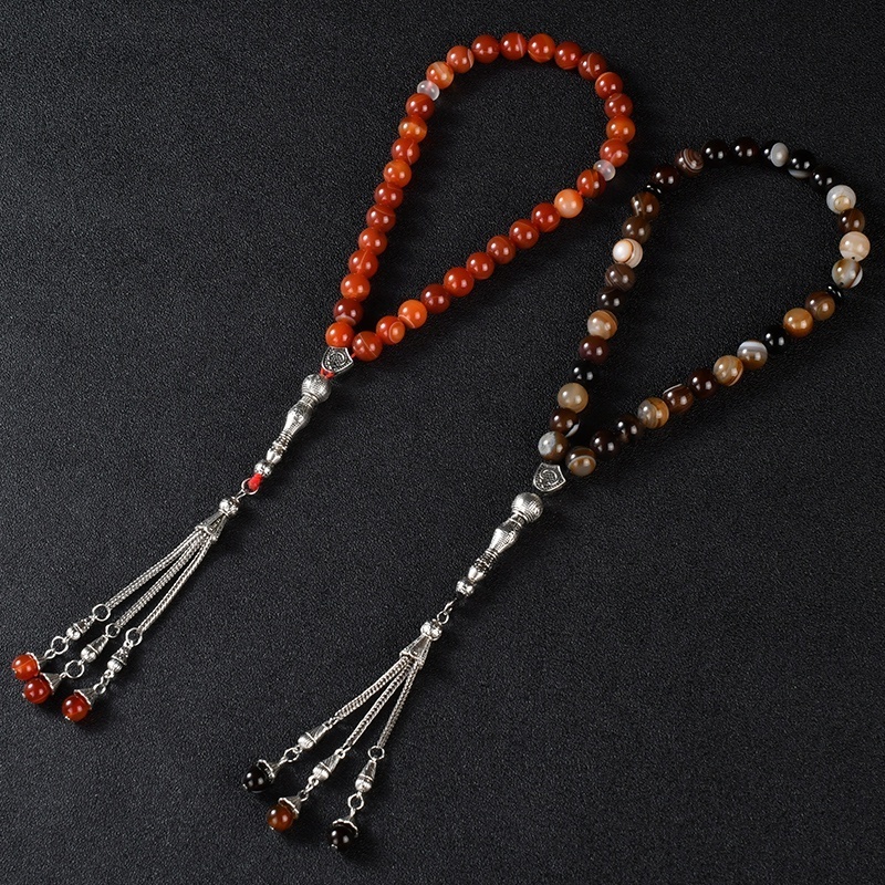 Ys342 New Arrival prayer beads  crystal stainless steel rosaries  of Tasbih Tasbeeh fashion muslim  Rosary Necklace