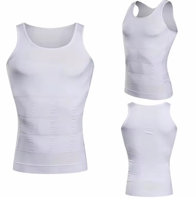 High Quality Men's Slimming Body Shapewear Corset Fitness Compression Tank Top Vest