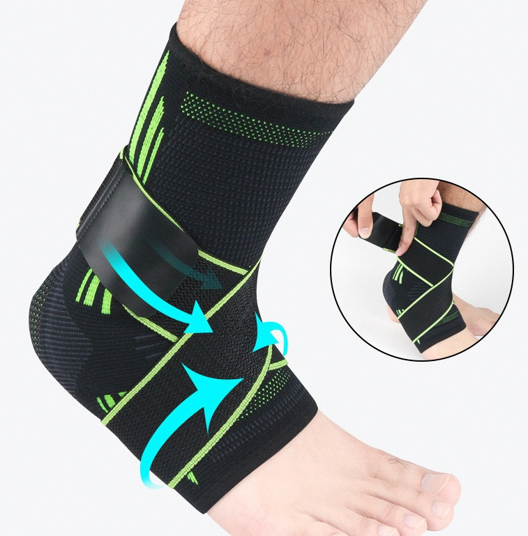 Comfortable Ankle Sleeve Adjustable Compression Strap Ankle Support Ankle Protect Sleeve