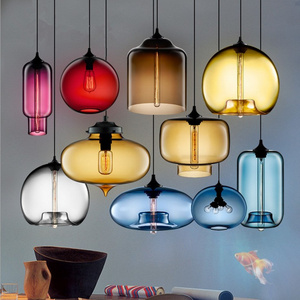 Contemporary Minimalist Chandelier Macarons Room Hanging Lights Colorful Restaurant Metal Led Simple Boho Chandelier