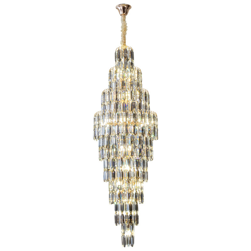 Langju Indoor Living Room Pendant Lighting Modern Crystal Chandelier Hotels Ring Chandeliers & Pendant Lights