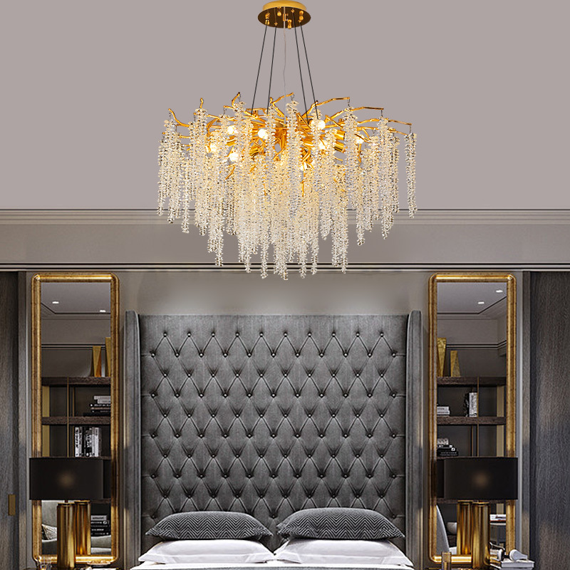 Modern Simple Upscale Chandeliers Large Contemporary Modern FOR Hotel Hallway Large Villa Pendant Lighting Hanging Lamp