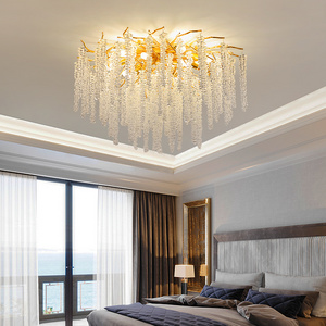 Modern Simple Upscale Chandeliers Large Contemporary Modern FOR Hotel Hallway Large Villa Pendant Lighting Hanging Lamp