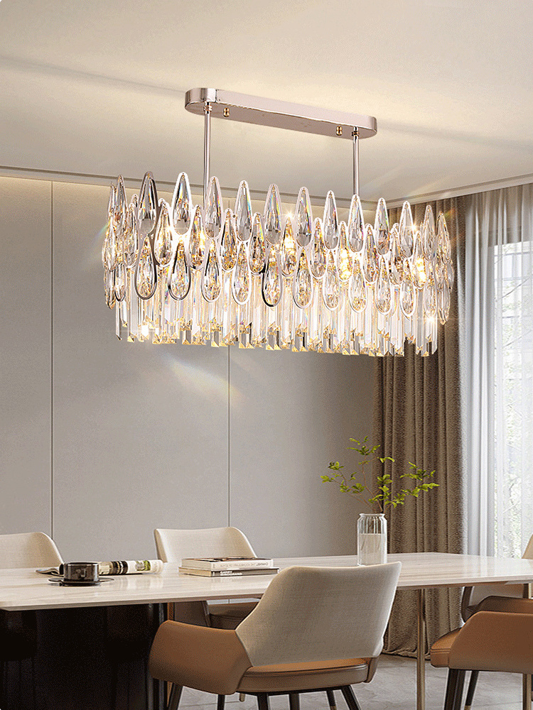 The Best-Selling Entry Door Drip-Like Chandelier Is A Double-layer Design Guest Restaurant With Luxury Crystal Lighting