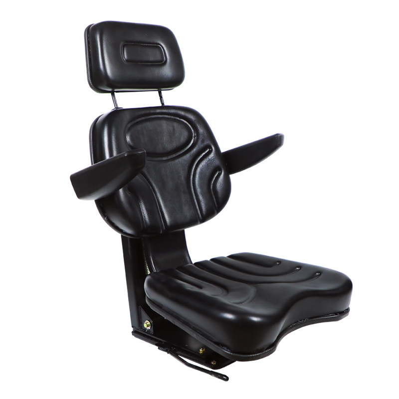 Armrest seats for agricultural tractors