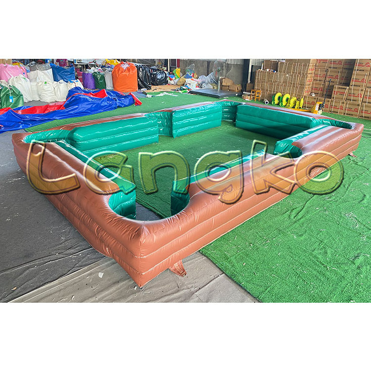 Giant Snooker Football Field Game Inflatable Table Pool Inflatable Snook Billiards Table