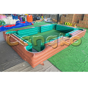 Giant Snooker Football Field Game Inflatable Table Pool Inflatable Snook Billiards Table