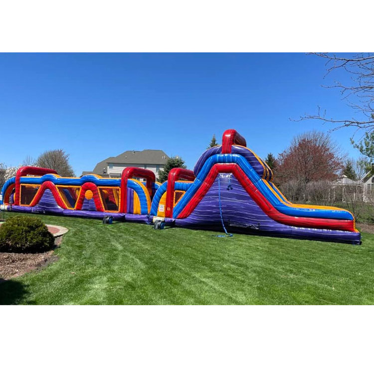 Outdoor obstacle course bouncer castle space ship Inflatable Obstacle Course jumper playground