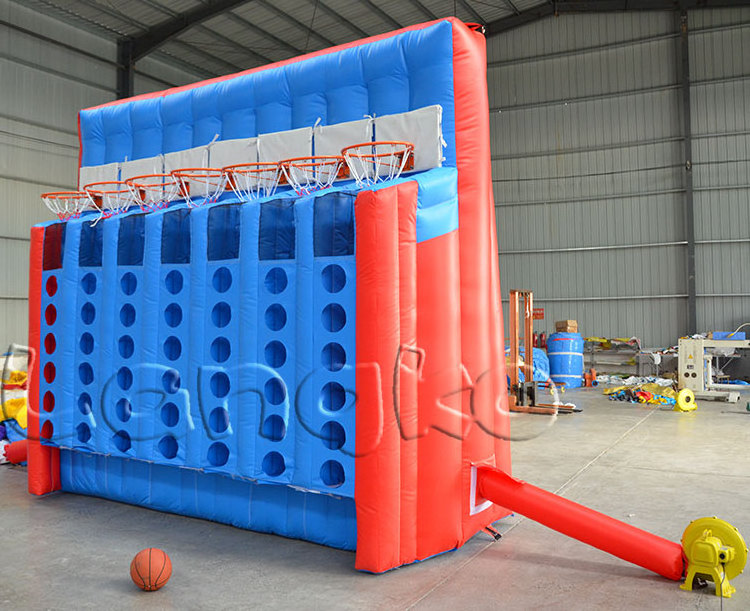 Cheap Inflatable Basketball Shooting Game Inflatable Basketball Connect 4 Range Game