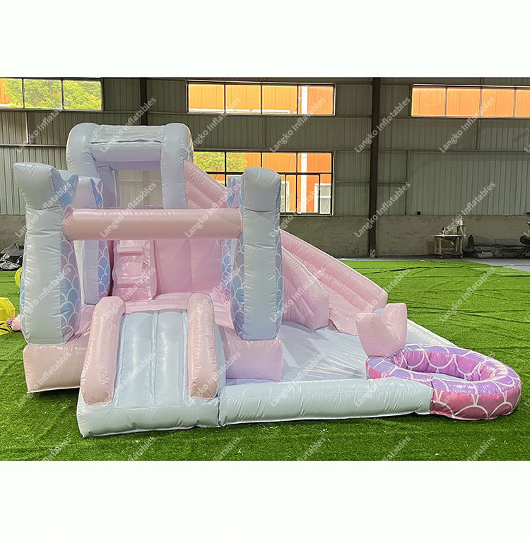 hot sale commercial PVC under the sea  bounce combo Mermaid jumping castle with ball pit and slide for sale