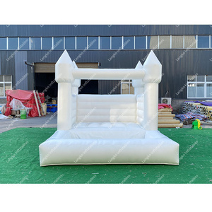 Modern Bounce Castle Mini Toddler Inflatable Bouncer White Jump House with Pool