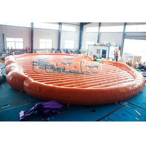 Giant Custom Inflatable Mat Halloween Pumpkin Pad Jumping Pillow Fun  Air Jumper Pad Bounce House Playground Farm