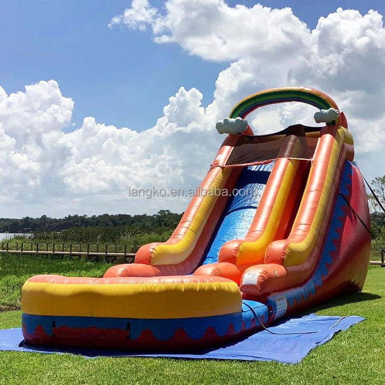 Toboggan piscine tropical inflatable water slide waterslide inflatable toboggan palm tree inflatable water slide