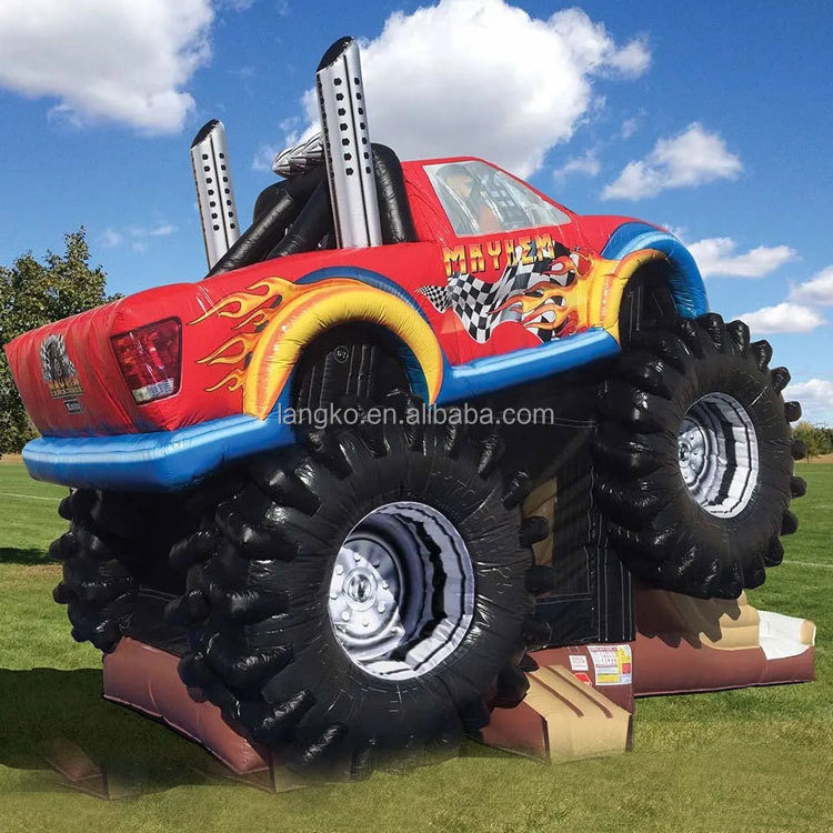 Commercial Inflatable Bouncer Bouncy Castle Inflatable Monster Truck Bounce House With Slides