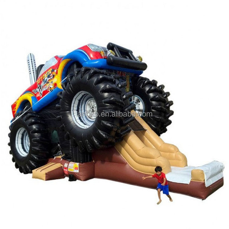 Commercial Inflatable Bouncer Bouncy Castle Inflatable Monster Truck Bounce House With Slides