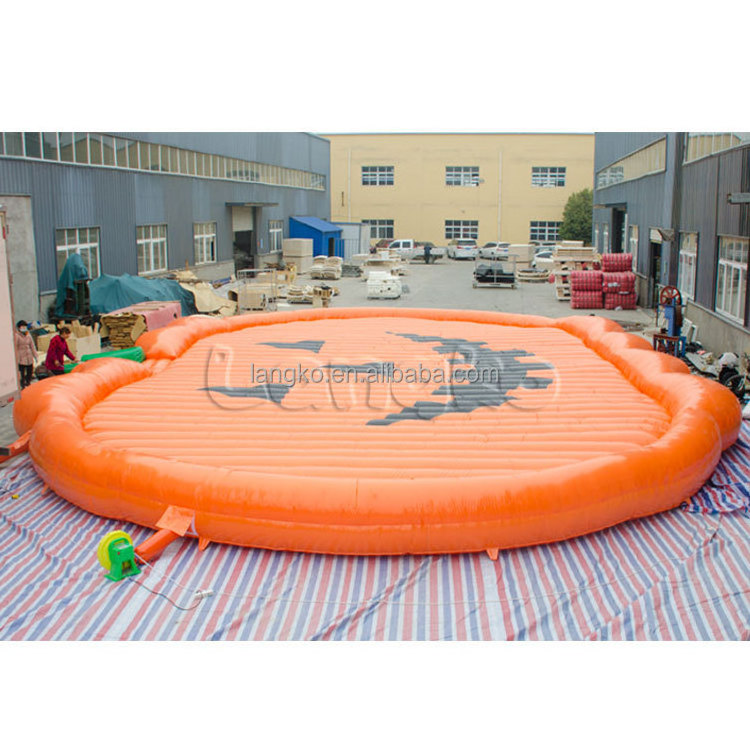 Party rental kids adults games pillow pumpkin inflatable bounce jump pad