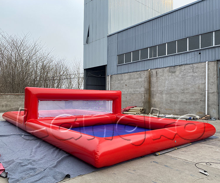 hot sale commercial Inflatable Sport Field Beach Customized Water Volleyball Court For party rental