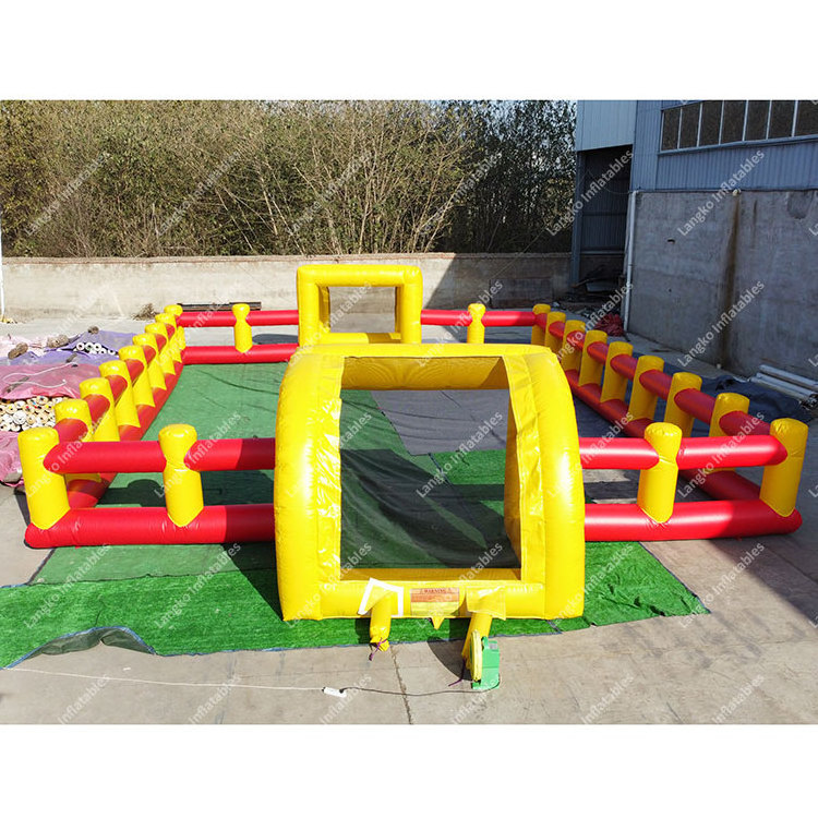 commercial inflatable  soccer arena kids adults sport games Football field fence for party rental