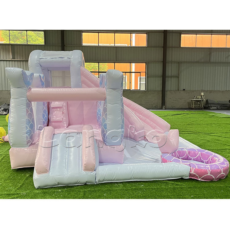 China Langko Inflatables mermaid bounce house china cheap bouncing castle for kids inflatable