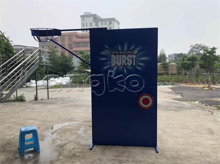 Buy Dunking Machine Interactive kids adults jeux gonflables commercial inflatable dunking machine dunk tank cheap price