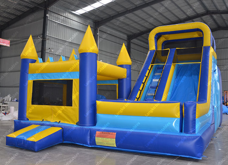 Commercial wet dry bouncer slide combo inflatable bouncy moonwalk jumping castle bounce house for kids adults