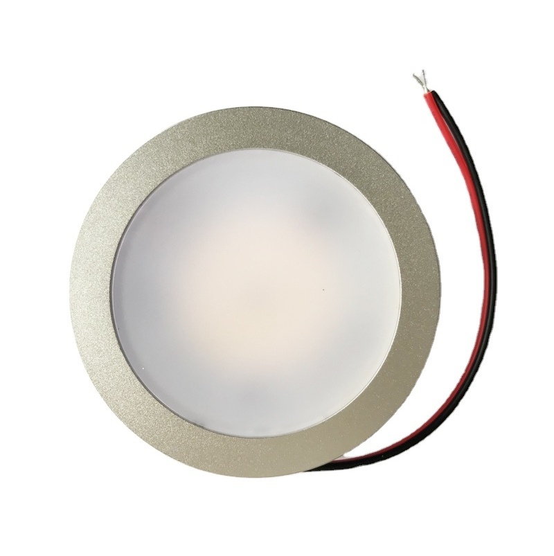 High Quality Caravan Interior Light Aluminum 10-30V 12V Mini LED RV Motorhome Boat Recessed Ceiling Light