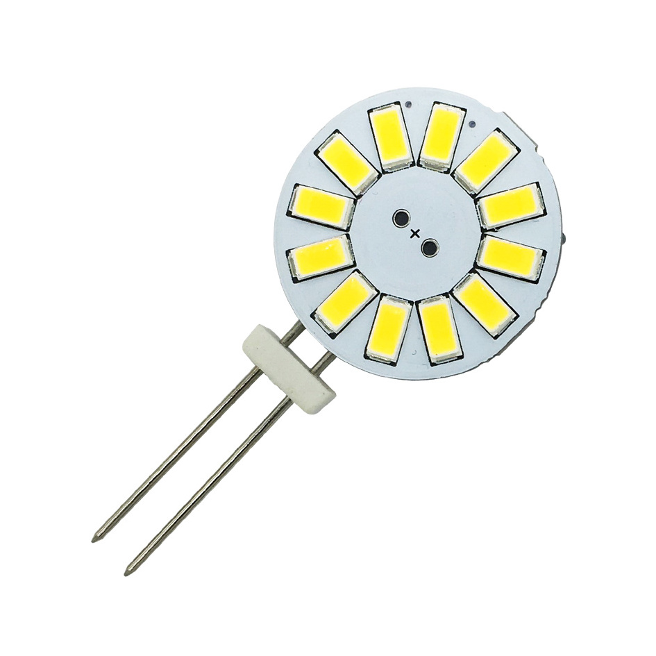 Disc 24V G4 LED 10-30V 12V Round BAck-Pin Side-Pin G4 LED Light Lamp Bulb High Quality