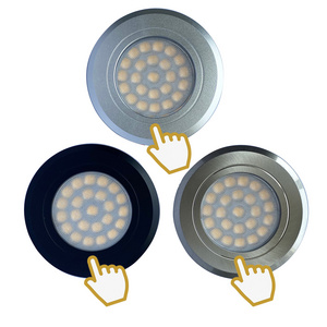 Nickle Satin Brushed LED Ceiling lamp 24V 10-30VDC Memory Touch Control Caravan Motorhome Light Lamp Bulb