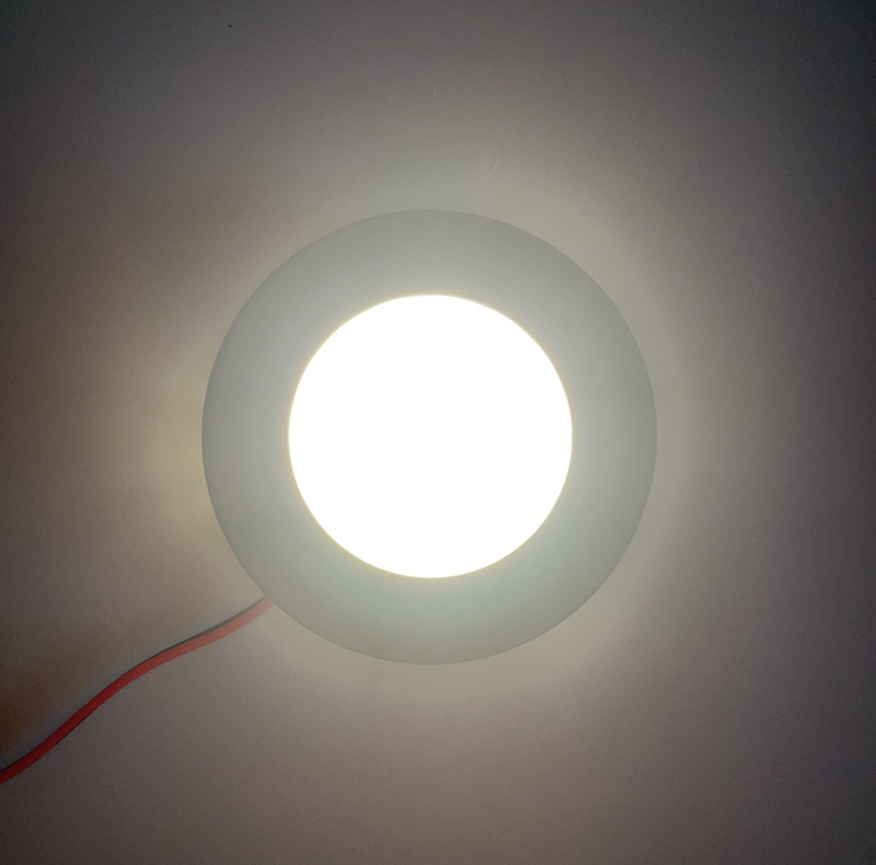 LED Touch Ceiling Light 12V 2W Dimming Smart Light RV Motorhome Lighting Lamp Bulb Brushed Nickle Bezel