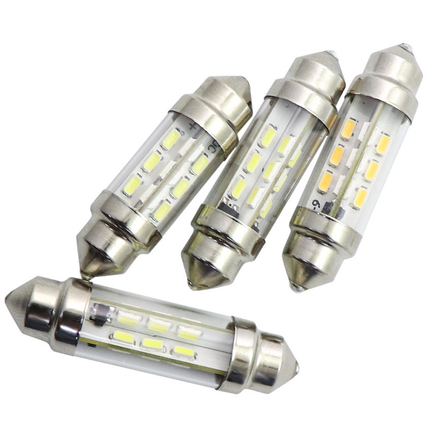 LED Interior Map Dome Trunk Light 360 degree SMD Festoon Bulbs 6V/12V/24V/48VDC