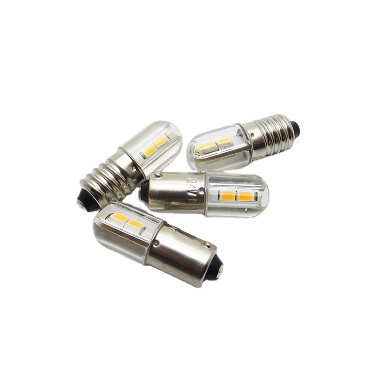 T4W E10 BA9S Miniature LED Instrument Bulb 1W 90LM 6V 12V 24V 36V 48V 60V 110V 220V