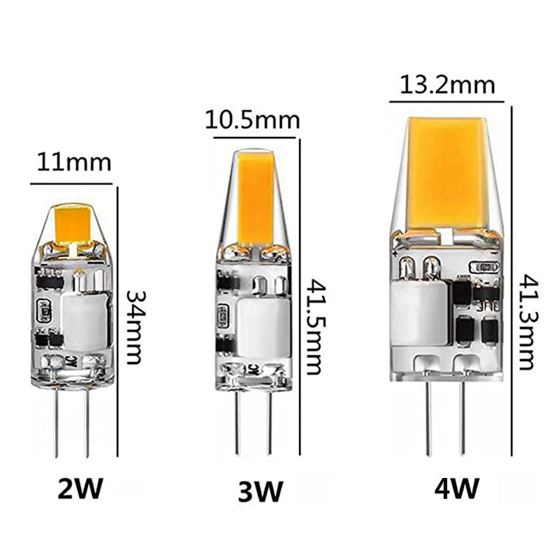 G4 Capsule Light Bulb COB 2W No Flicker  For Cooker Hood Fridge Cabinet Replace Halogen