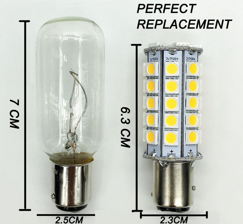 24V BAY15d 46SMD 6W Bayonet LED Marine Bulb BA15d Navigation Marine 10-30V 12V Lamp Light Bulb Brightest