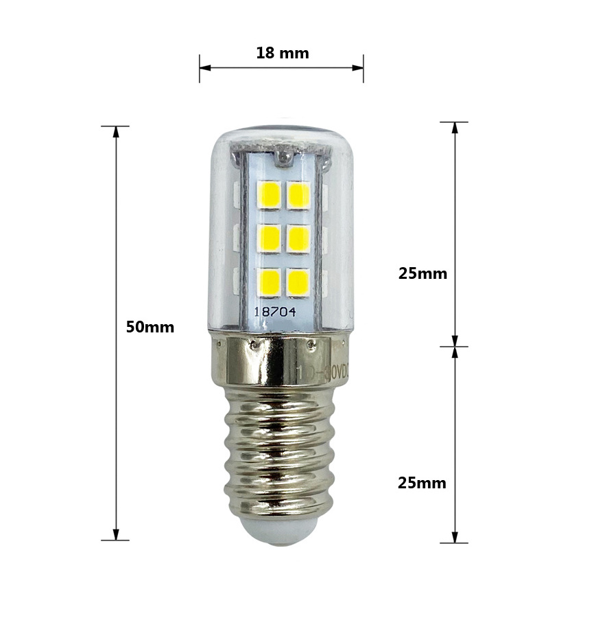 Pygmy Small Screw E14 Candle Lamp Bulb 10-30V 3W LED for Boat Yacht Camper