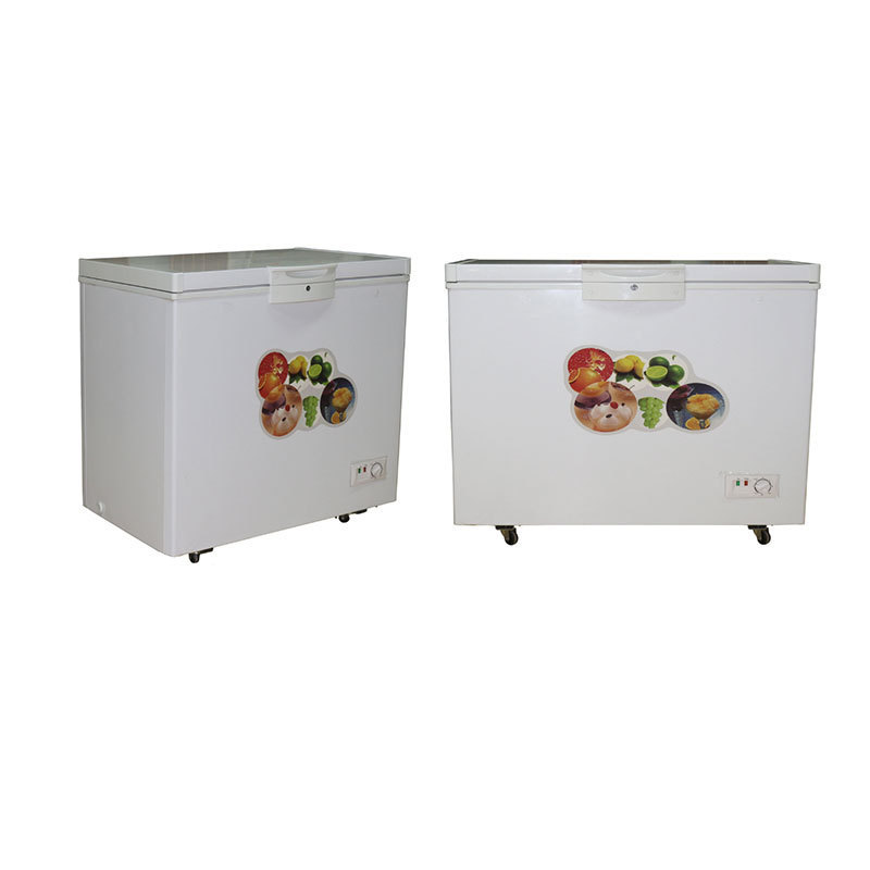 Home Double Door Top-freezer DC 12v Solar Fridge Refrigerator for Sale 100L DC Sun Energy Freezer Rechargeable