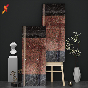 Brown marble granite decoration full body floor ceramic nose stairs step tiles for outdoor