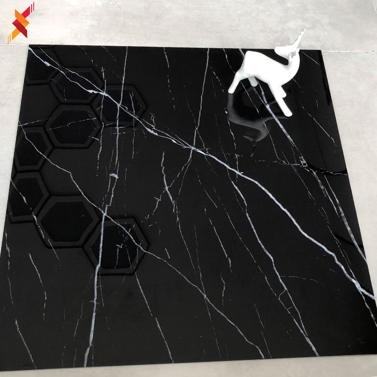 New model bathroom black white veins vitrified marble texture porcelain flooring tile philippines wall ceramic floor tiles