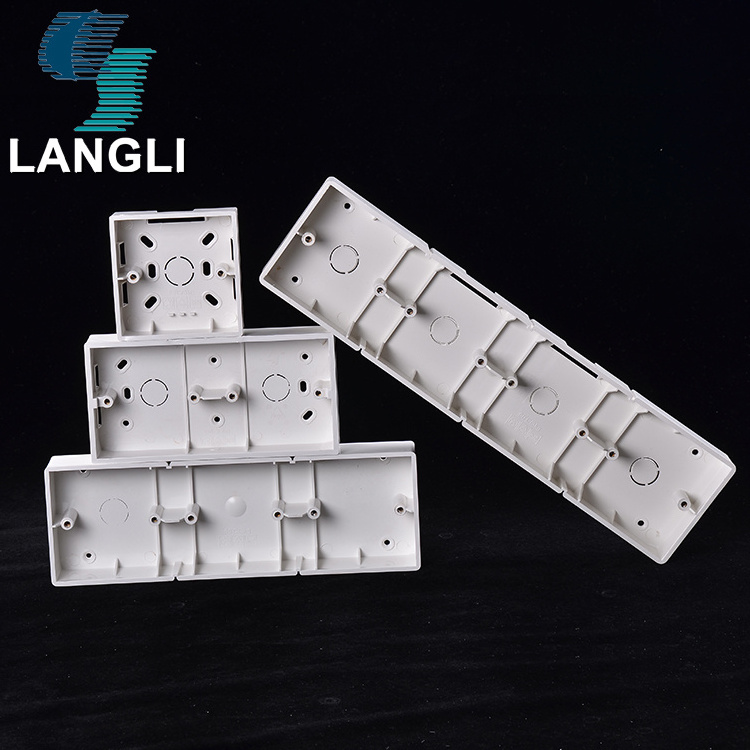 Hot Selling Pvc Electric Socket 3X3 2 Gang Switch Box