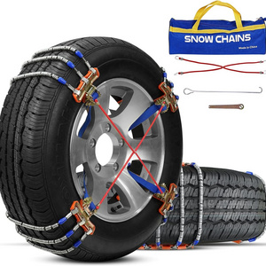 Snow Chains, Tire Chains for SUV Car Pickup Trucks, Tire Width 205 215 225 235 245 255 265MM 8PCS