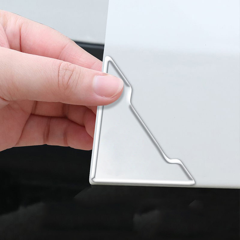 4Pcs Car Door Corner Anti-collision Covers Transparent Silicone Protector Anti-Scratch Stickers Door Protection Cover Universal