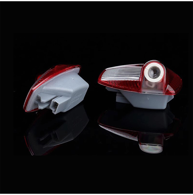 HD Glass Lens Car Door Light Laser Decor Projection Lamp For Porsche Cayman Boxster Cayenne Macan 991 718 Car Accessories